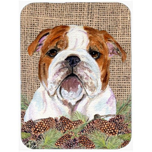 Bulldog English Glass Cutting Board - Large