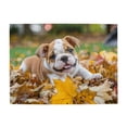 thumbnail image 1 of Bulldog Fall Leaves Autumn 1000-Piece Wooden Jigsaw Puzzle for Adults, Fun & Challenging Family Game, Stylish Wall Decor & Holiday Gift, 1 of 7