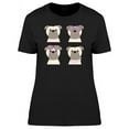 thumbnail image 1 of Bulldog Fashion Doodle Set T-Shirt Women -Image by Shutterstock, Female XX-Large, 1 of 2