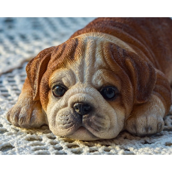 Bulldog Fridge Magnet - Statue