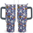 thumbnail image 1 of Bulldog Gifts for Women - 40 Oz Cute Dog Tumbler, Stainless Steel Insulated Travel Mug & Water Bottle with Lid and Straw, 1 of 6