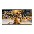 thumbnail image 1 of Bulldog Happy New Year 2026 with Fireworks on New Year's Eve Desk Mat Full Keyboard Mouse Pad Dog Lover Gifts Idea Large Mousepad - 12022, 1 of 5