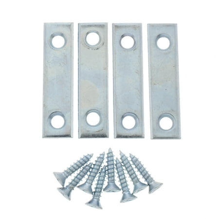 Bulldog Hardware 2-1/2 in. Mending Plate, Zinc Plated Steel (4 Pack)