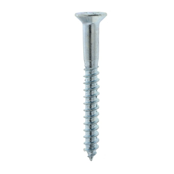 Bulldog Hardware #8 x 1 in. Phillips Flat Head Wood Screw, Zinc Plated (22 Pack)