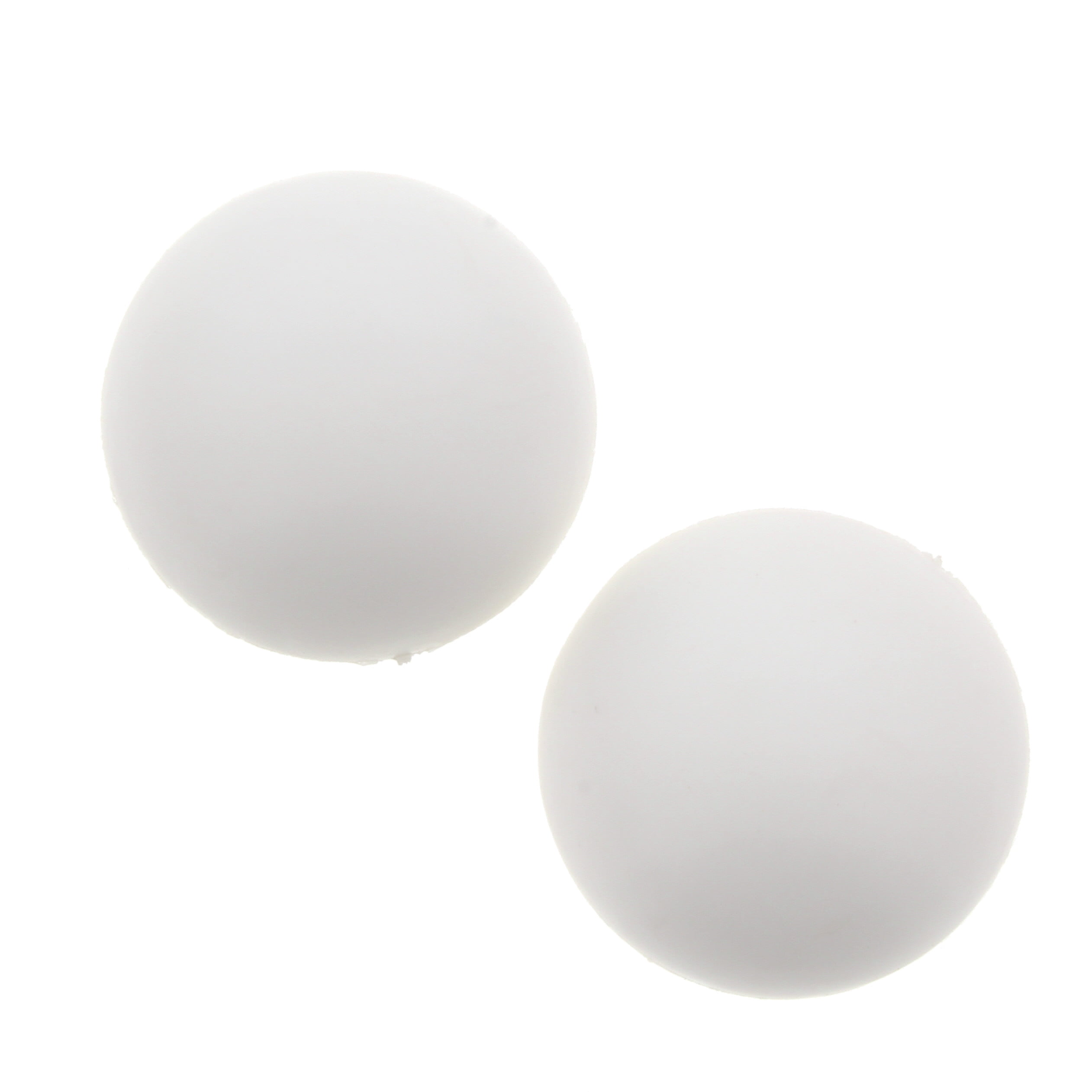 Bulldog Hardware Soft Dome Doorstop, White, 2 Pack