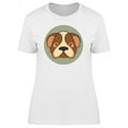 thumbnail image 1 of Bulldog Head Cartoon T-Shirt Women -Image by Shutterstock, Female XX-Large, 1 of 2