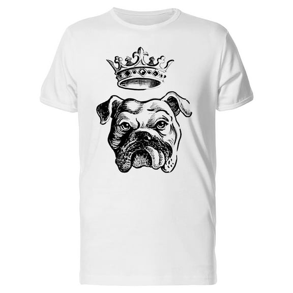 Bulldog King In B&W T-Shirt Men -Image by Shutterstock, Male x-Large