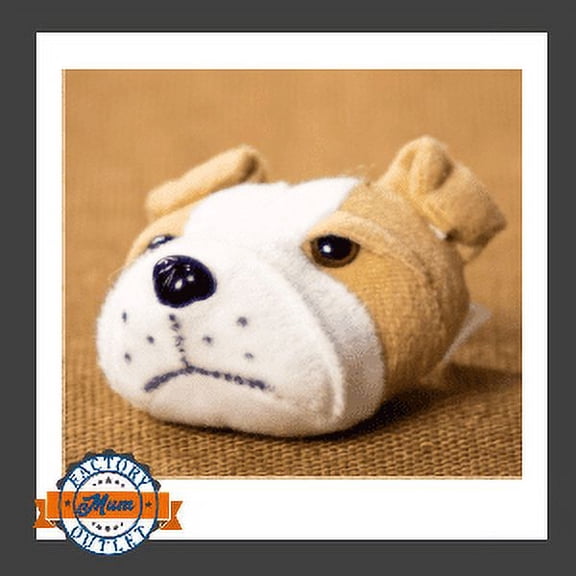 Bulldog Mascot Head Plush