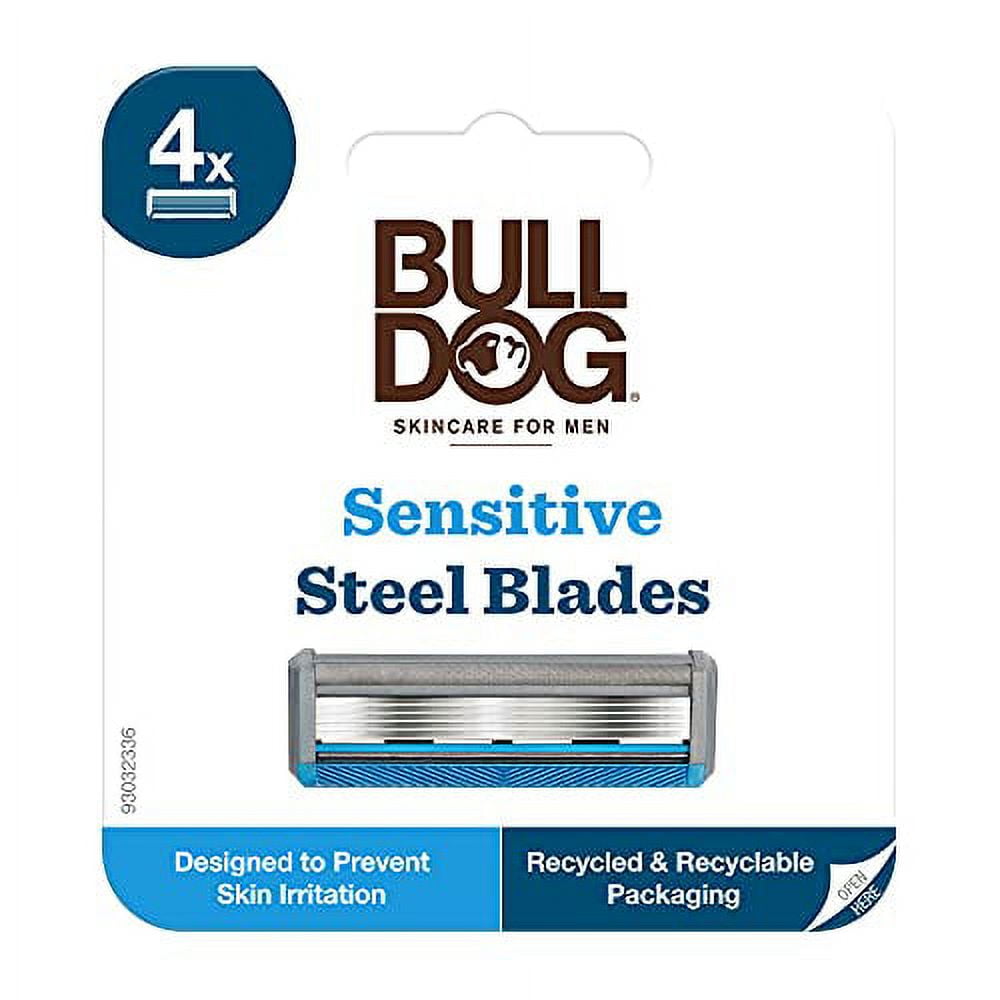 Bulldog Mens Skincare and Grooming Sensitive Skin Razor Blades Refills ...
