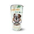 thumbnail image 1 of Bulldog Mother Book Lover Living That Dog Mom Life Happy Mother's Day 30oz Stainless Steel Tumbler Insulated Cup with Lid Dog Lover Gifts Idea - 03004, 1 of 5