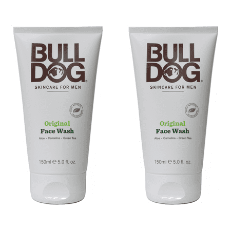 Bulldog Natural Original Face Wash with Aloe Camelina and Green Tea 5 oz Pack of 2