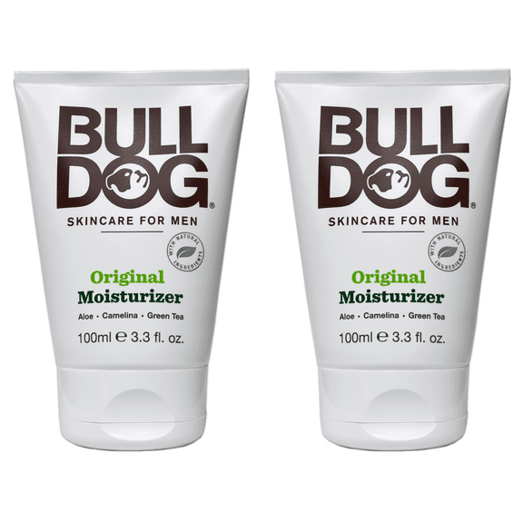 Bulldog Natural Skincare Original Moisturizer For Men, 3.3 Oz, 2 Pack