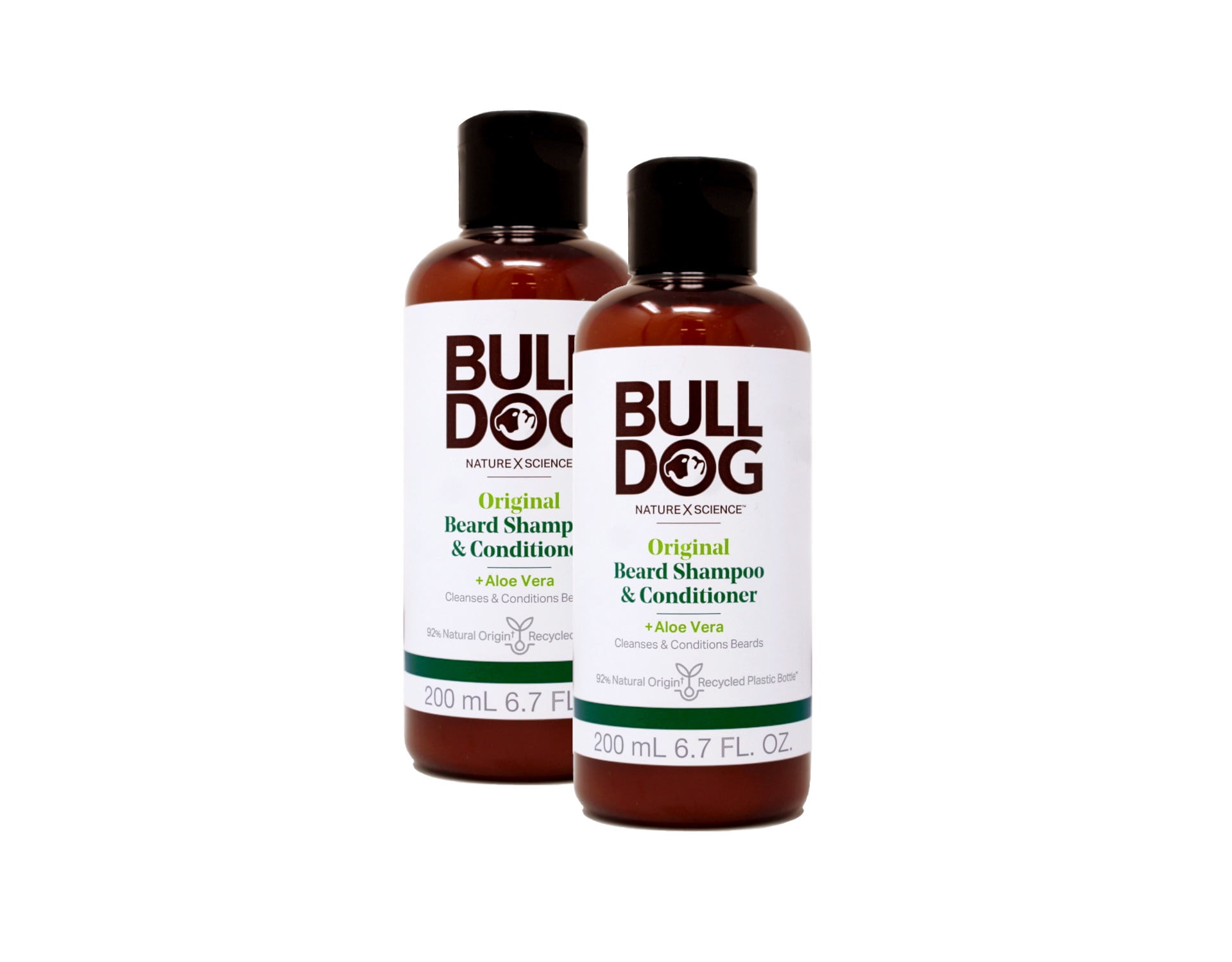 Bulldog Original Beard Shampoo and Conditioner (Pack of 2) with Aloe Leaf  Juice and Green Tea Leaf Extract, 6.7 fl. oz. - Walmart.com