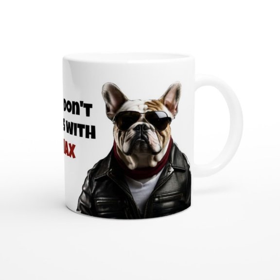 Bulldog Pernalized Coffee Mug Funny Fun Gift.