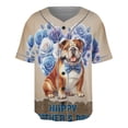 thumbnail image 1 of Bulldog Proud Dad Happy Father's Day All Over Print 3D Baseball Shirt Dog Lover Gifts Idea Softball Sport - 02008, 1 of 6