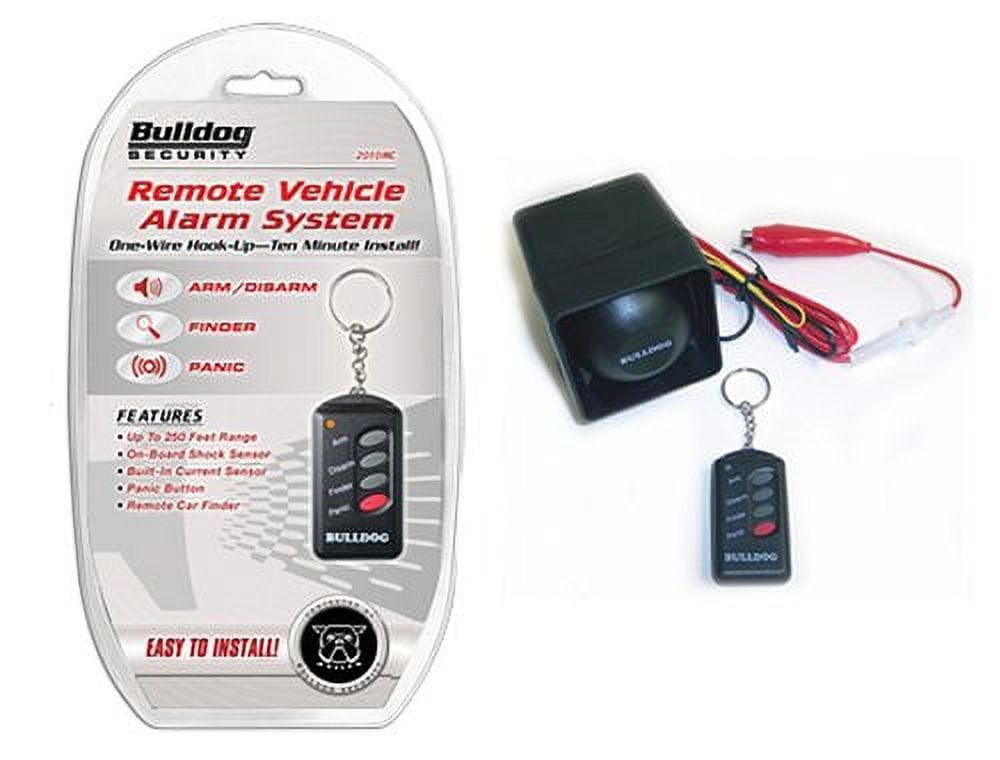Bulldog Car Security Auto Alarm System with Shock Sensor and Remote
