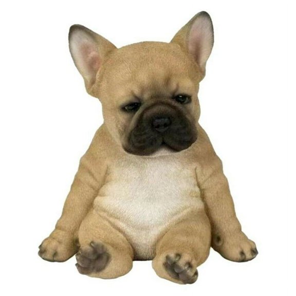 Bulldog Sculpture Ornament Dog Statue Figurine Outdoor Garden Decor Gift -Sitting Dog