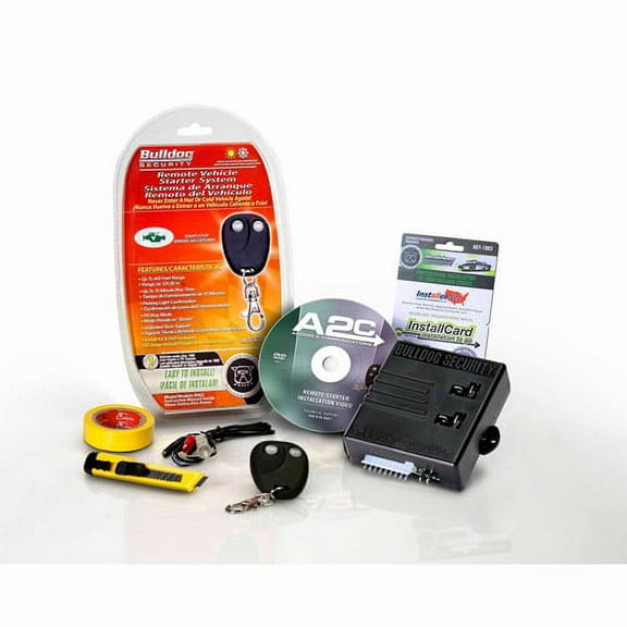 Bulldog Security RS82, Automotive Remote Starter, Extended Range, Pit Stop Feature