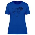 thumbnail image 1 of Bulldog Silhouette T-Shirt Women -Image by Shutterstock, Female Small, 1 of 2