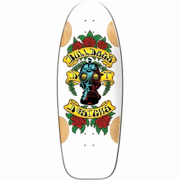 Bulldog Skateboards Car Paint White Formica Old School Skateboard Deck - 11.87" x 33" (Deck Only)