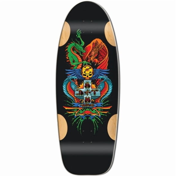 Bulldog Skateboards Dragon Black Formica Old School Skateboard Deck - 11.87" x 33" (Deck Only)