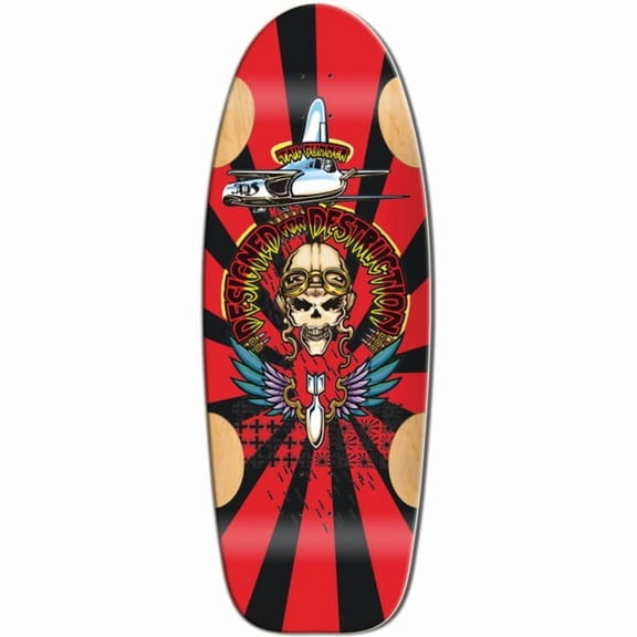 Bulldog Skateboards Tail Gunner Black Formica Old School Skateboard Deck - 11.87" x 33" (Deck Only)