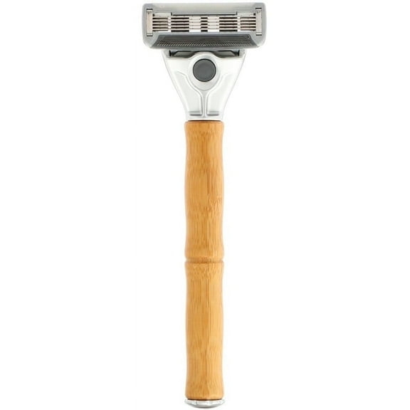 Bulldog Skincare For Men, Original Bamboo Razor, Two 5-Blade Cartridges Pack of 2