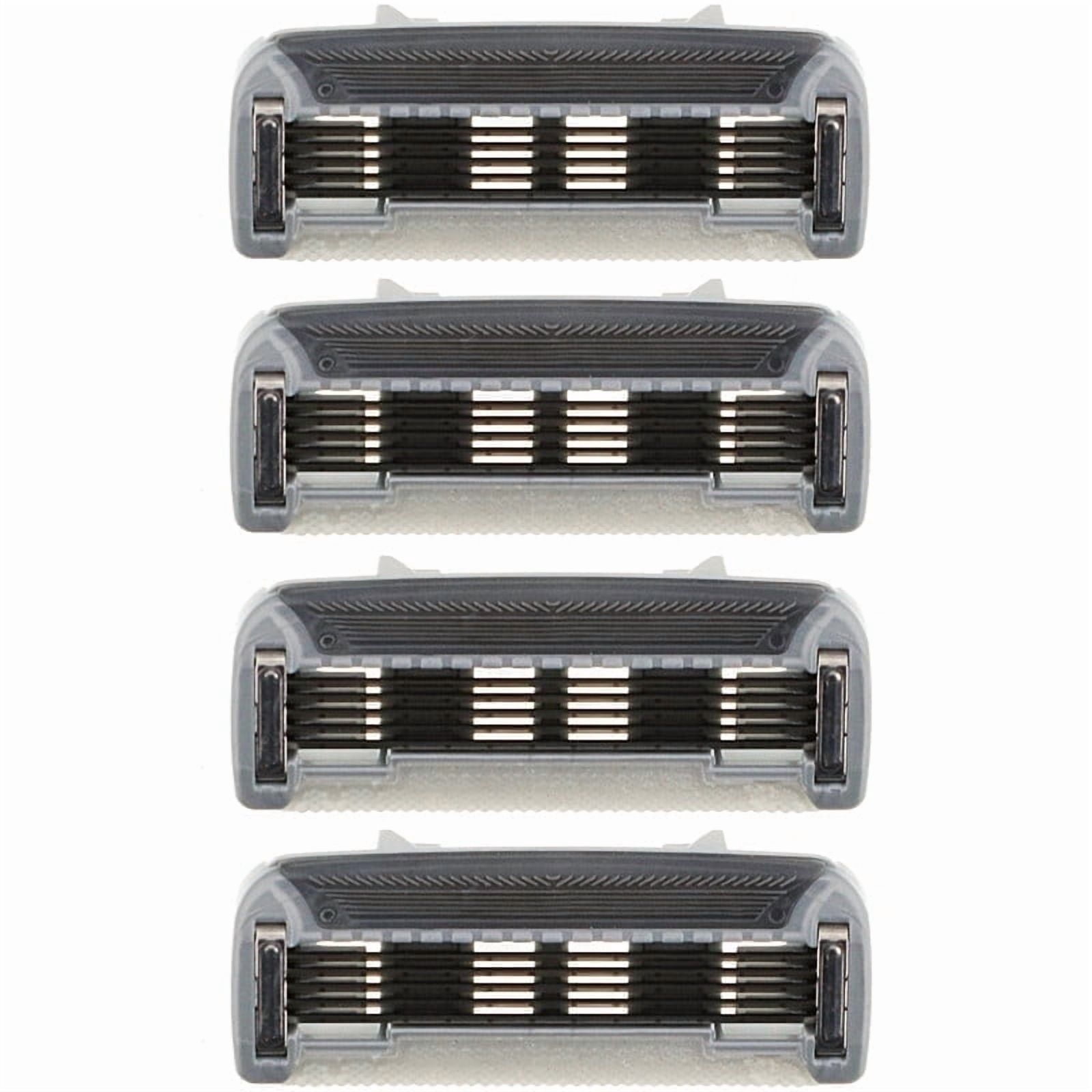 Bulldog Skincare For Men, Original Steel Blades Refill, Four 5-Blade Cartridges Pack of 2