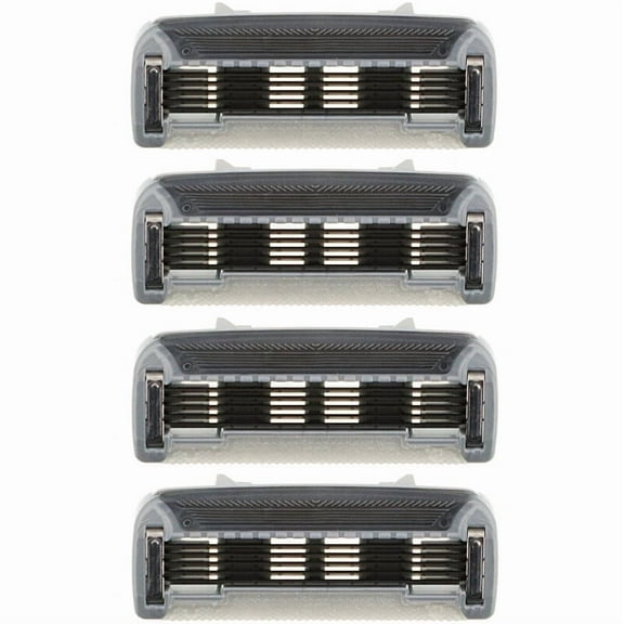 Bulldog Skincare For Men, Original Steel Blades Refill, Four 5-Blade Cartridges Pack of 2