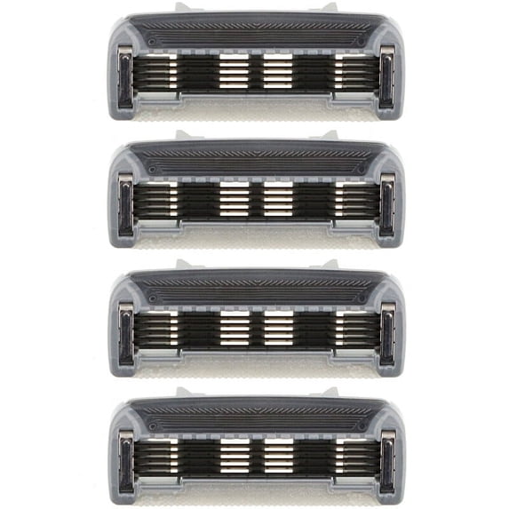 Bulldog Skincare For Men, Original Steel Blades Refill, Four 5-Blade Cartridges Pack of 3