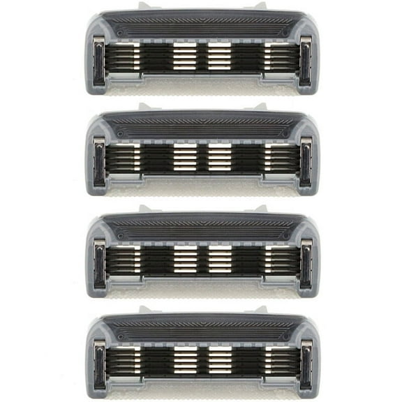 Bulldog Skincare For Men, Original Steel Blades Refill, Four 5-Blade Cartridges Pack of 3