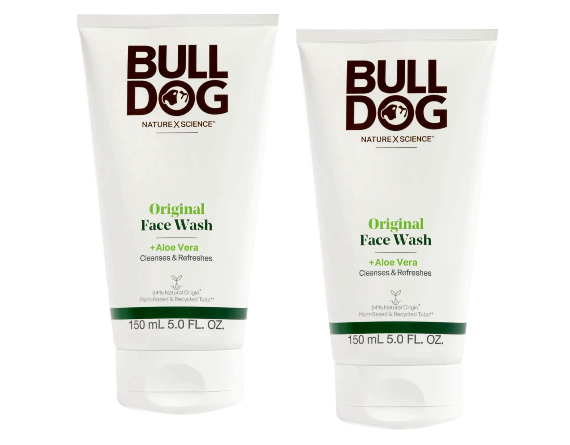 Bulldog Skincare and Grooming For Men Original Face Wash, Pack of 2, 5 Ounce