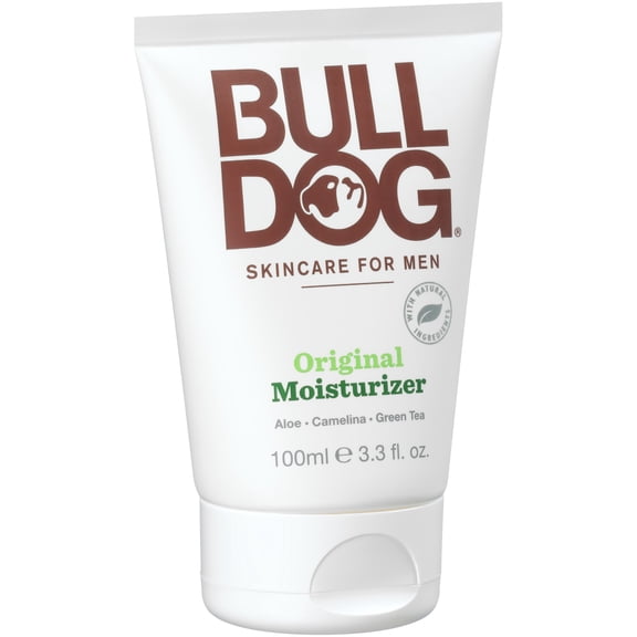 Bulldog Skincare for Men Original Face Moisturizer 3.3 Oz, Hydrates Skin Without Leaving Skin Greasy, No Artificial Colors, No Synthetic Fragrances
