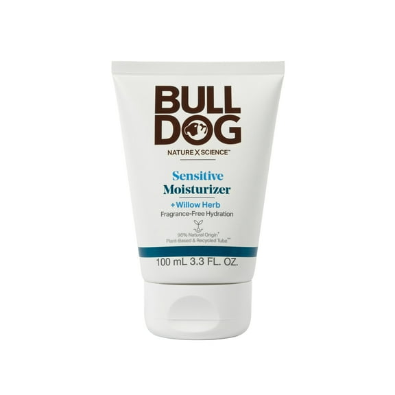 Bulldog Skincare for Men Sensitive Skin Moisturizer, 3.3oz, Fragrance Free