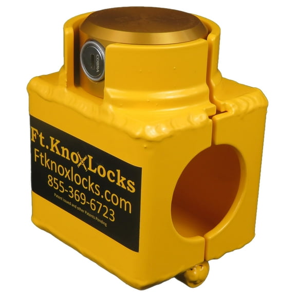 Bulldog Sliding Collar Coupler Lock Includes Cobra-Sidewinder puck lock- BOLT CUTTER PROOF!!!