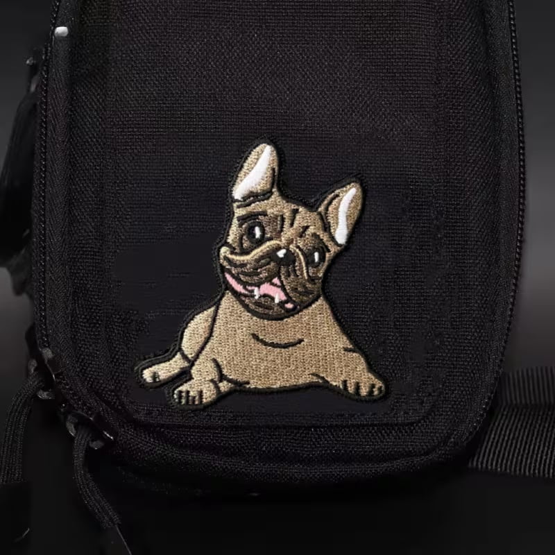 Bulldog Tactical Patch - Military Morale Badge - Embroidered Hook and Loop Decorative Accessory for Backpack and Clothing