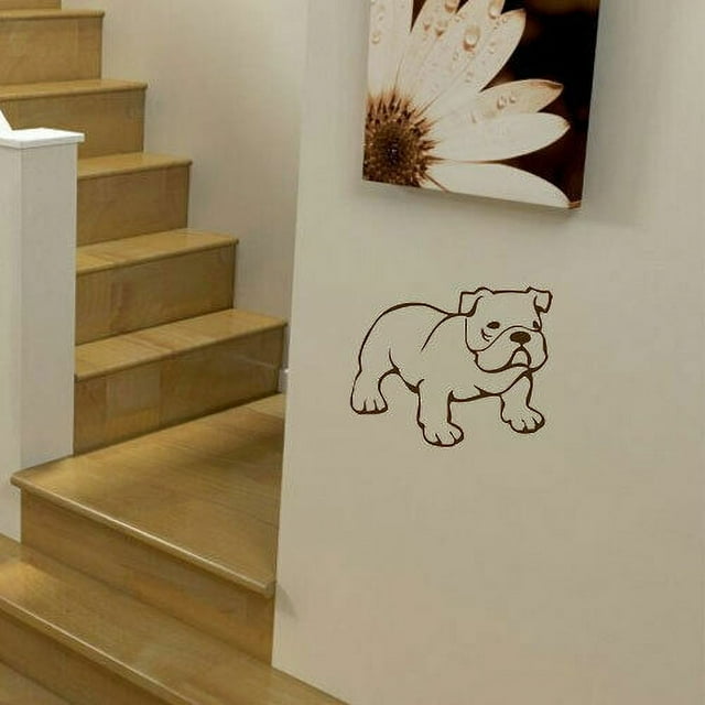 Bulldog animal Pet Puppy Decal Sticker For Home Wall Windows Door car