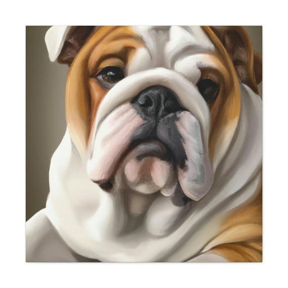Bulldog in Realism - Canvas