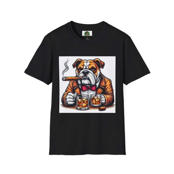 Bulldog whiskey and cigars t shirt