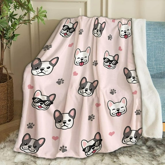 Bulldogs Baby Blanket Gifts Cozy Soft Swaddle Blanket Boys, Girls, Infant, Newborn Receiving Blankets Christmas Birthday Gifts 40"x30" (Toddler) for Pets