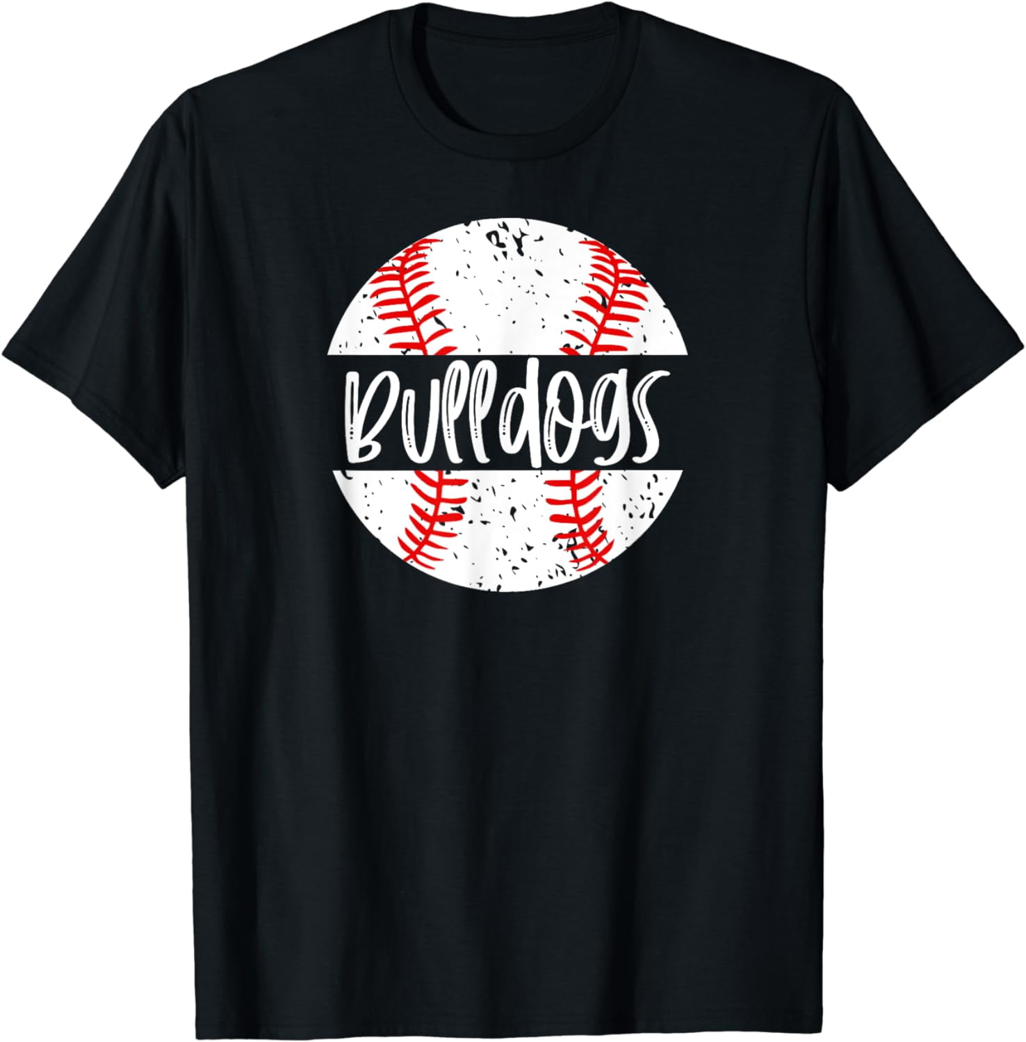 Bulldogs Baseball Team Mascot School Spirit Game Day T-shirt - Walmart.com