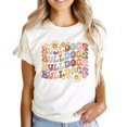 thumbnail image 1 of Bulldogs Groovy School Spirit Shirt for Game Day Apparel for Adults and Kids Natural Shirt Adult X-Large, 1 of 4