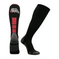 thumbnail image 1 of Bulldogs Logo Over the Calf Socks (Black/Scarlet, Small), 1 of 2