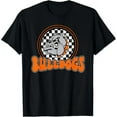 thumbnail image 1 of Bulldogs School Spirit Orange Black Retro T-Shirt Unisex S-5XL Hot Trending Shirt, Vintage Birthday Gift, 1 of 3