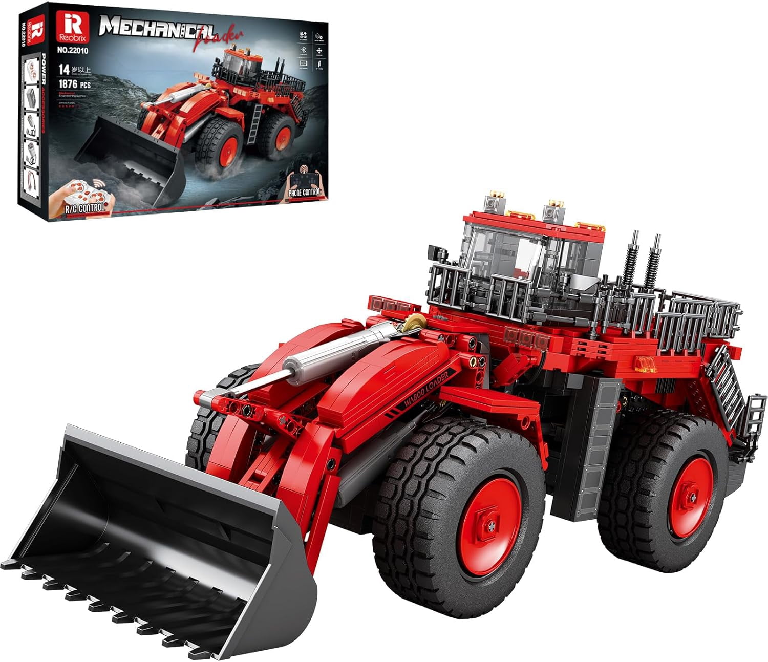 Bulldozer Engine Block Bulldozer Building Blocks Set 22010, Engineering Vehicle Model Kit for ...