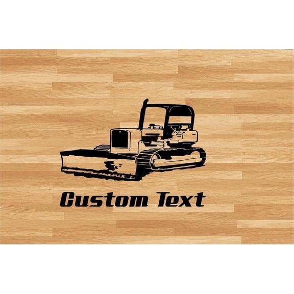 Bulldozer Car Wall Decal - Auto Wall Mural - Vinyl Stickers - Boys Room Decor