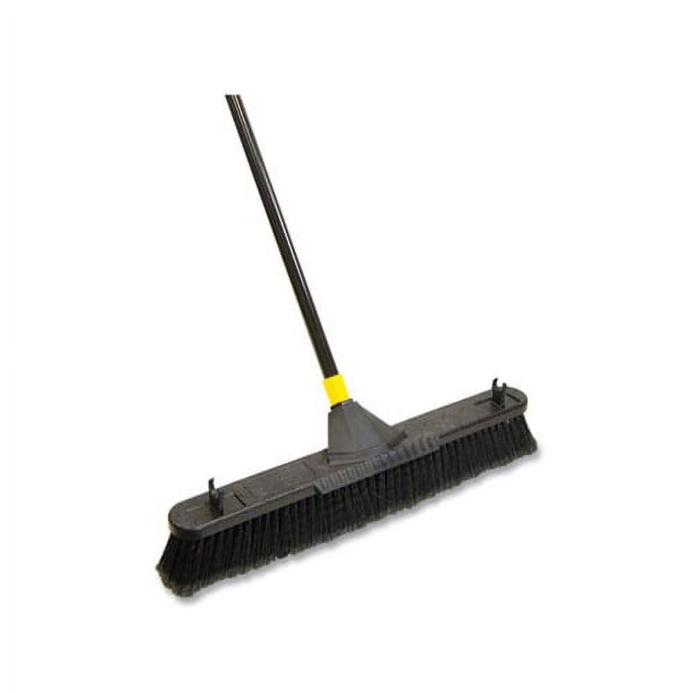 Bulldozer Smooth Surface Pushbroom with Scraper Block 24 x 60, Powder