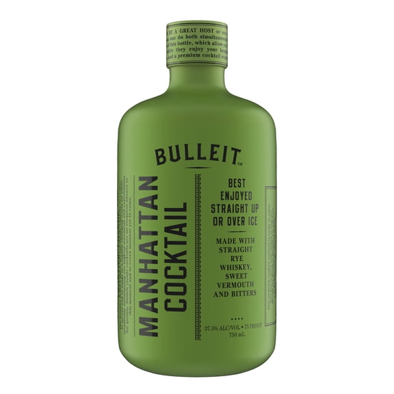 Bulleit Manhattan Cocktail, 750 ml Bottle, 38% ABV