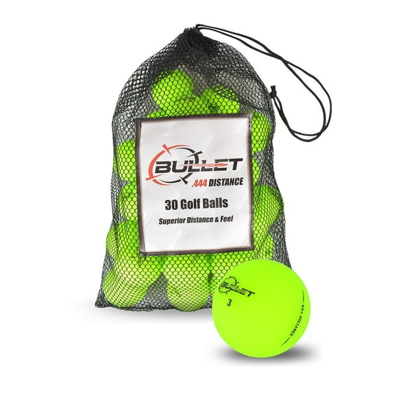 Bullet .444 Distance Matte Colored Golf Balls [30-Ball] Matte Green