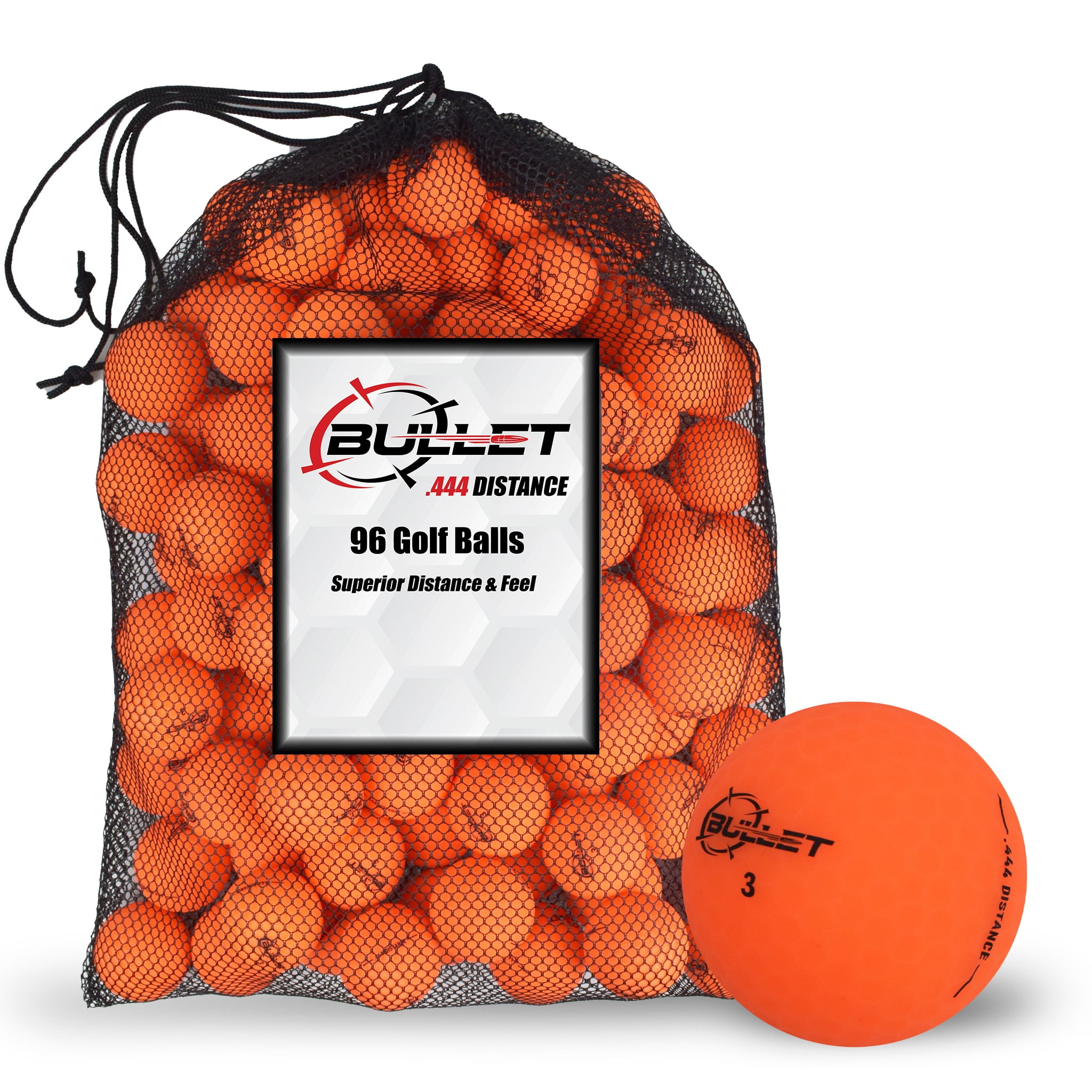 Bullet .444 Distance Matte Colored Golf Balls [96-Ball]